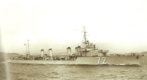 Le contre-torpilleur Albatros en mer