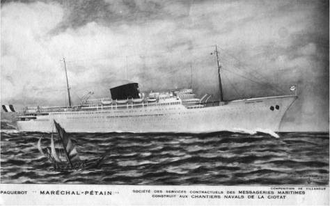 Le Maréchal Pétain à la mer, peinture publicitaire