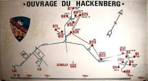 Plan du Hackenberg l'un des plus gros ouvrages de la ligne Maginot