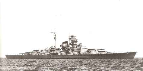 Le KMS Tirpitz peu après sa mise en service