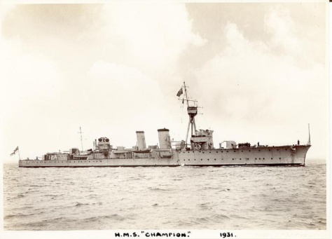 Le HMS Champion