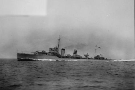 Le HMS Codrington, flottilla-leader des type A