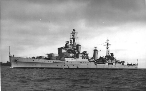 HMS Glasgow, l'un des dix croiseurs de classe Town
