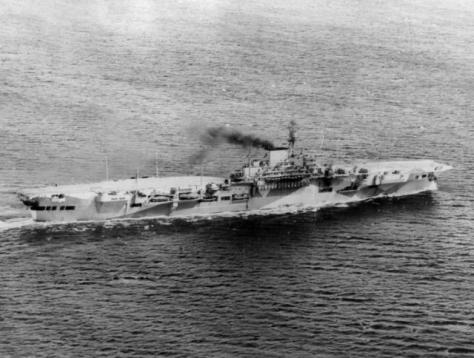 Le HMS Implacable à la mer