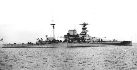 Le HMS Malaya lieu et date inconnue
