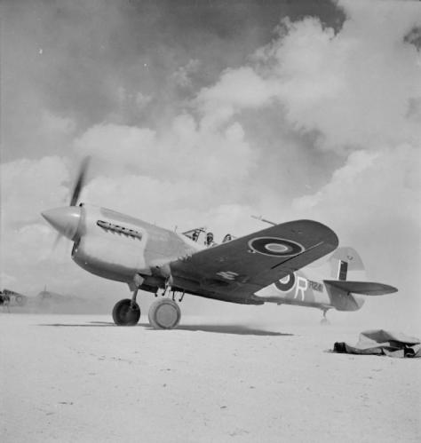 Curtiss P-40 dans le désert 